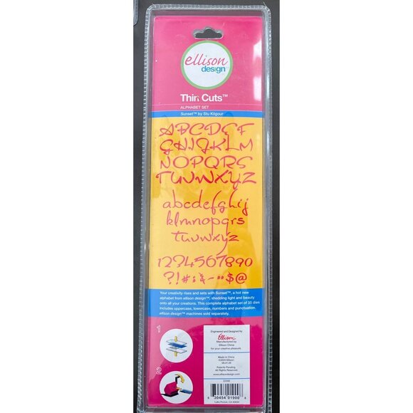 Ellison Design Sizzix Sunset Thin Cuts Alphabet Set by Stu Kilgour 22308 - Picture 5 of 5